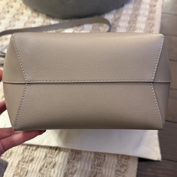 Mansur Gavriel Mini Taupe Bucket Bag w/ Dustbag - Picture 6 of 7